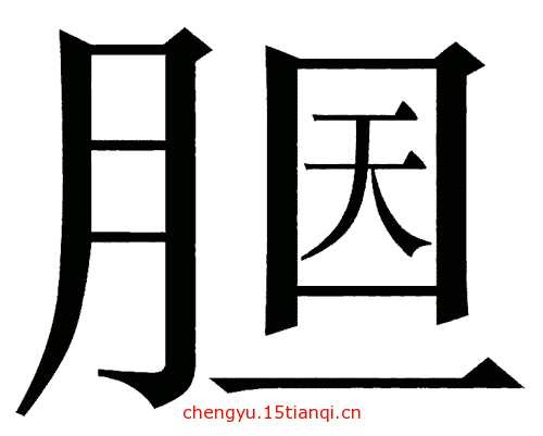 看图猜成语大全及答案(胆大包天)