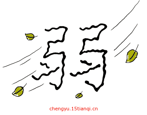 看图猜成语小游戏(弱不禁风)